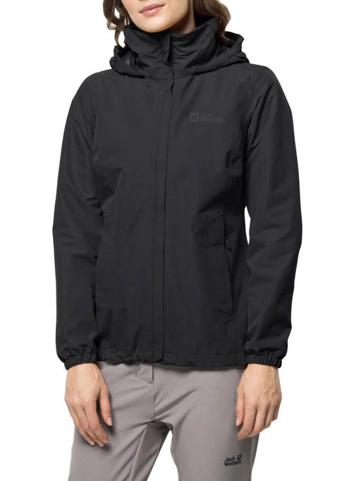 Мембранная ветровка Jack Wolfskin, черная