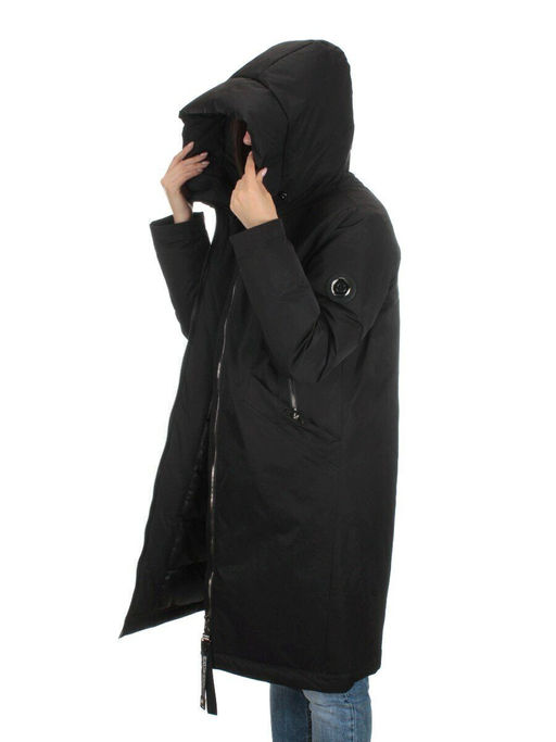 2316 BLACK Пальто зимнее женское (200 гр. холлофайбера) - Fashion фото 10