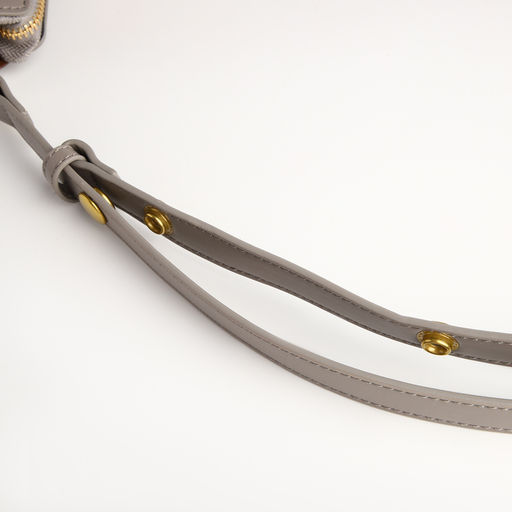 Сумка женская багет TEXTURA на молнии, 24×6×14 см, серая