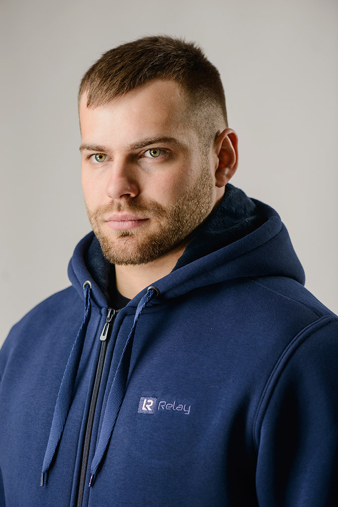 Толстовка Футер 3-х ниточный с искусственным мехом