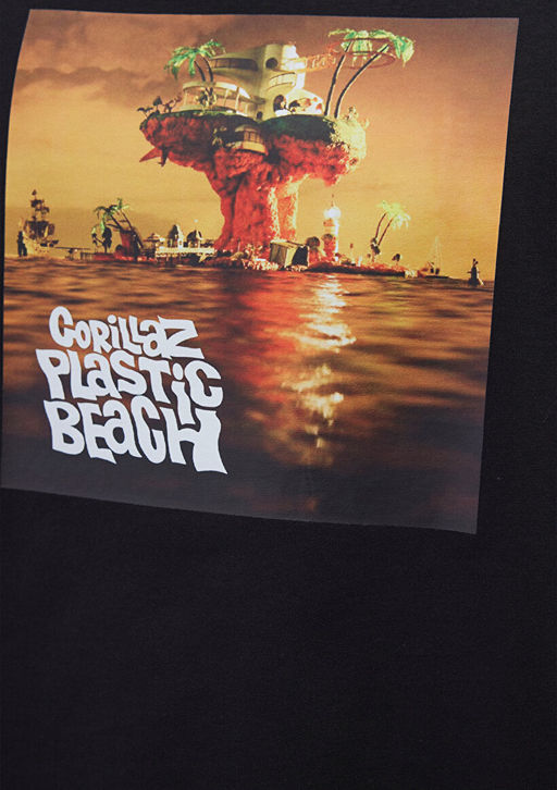 Gorillaz Bask?l? Siyah Tisort - Mavi фото 6