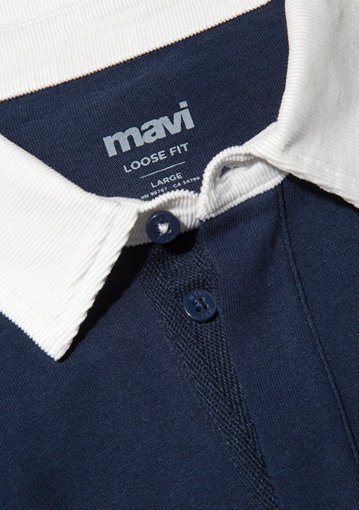 Mavi Logo Bask?l? Lacivert Polo Sweatshirt  фото 7