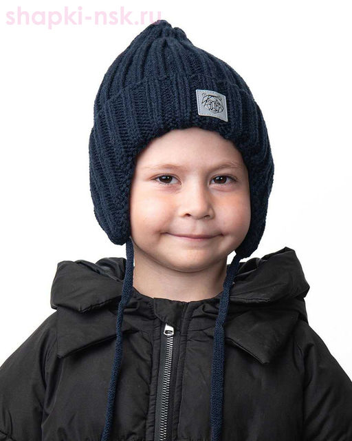 12666/2 MBU Ушанка для мальчика флис (48-52)