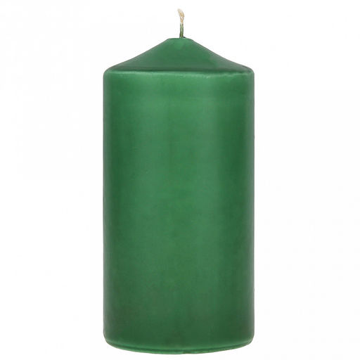 Свеча "Столбик" д6см, h12см, зеленый, время горения 24ч, 270гр (Россия)