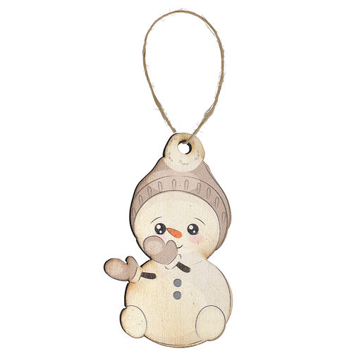Набор новогодних украшений "Малыш снеговик" (7,5 см х 9шт) в коробке