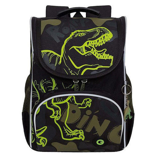 RAm-385-8 Рюкзак школьный с картхолдером на держателе и мешком для обуви - Grizzly фото 25