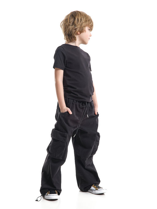 Брюки парашюты серые для подростков и детей 33-7492 св.серый - Mini maxi фото 15