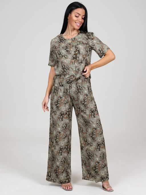 457 Домашний костюм (брюки) (Хаки) - А-дина фото 2