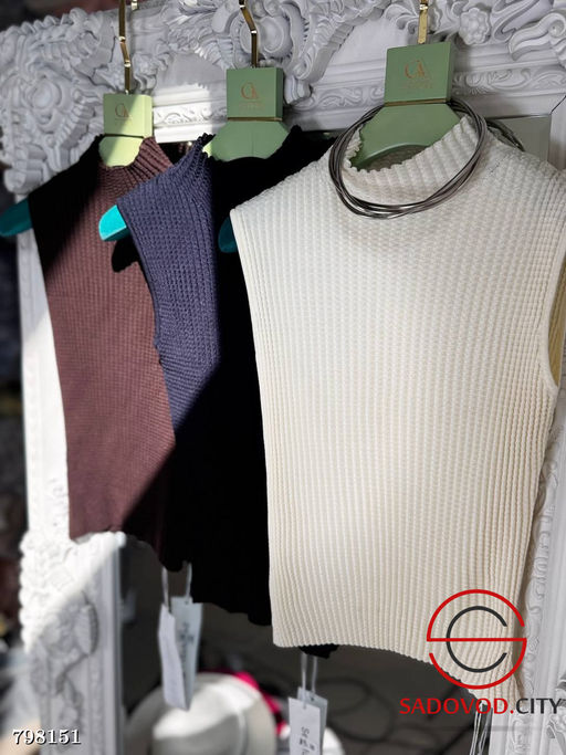 Джемпер трикотажный без рукавов - Bruno фото 4