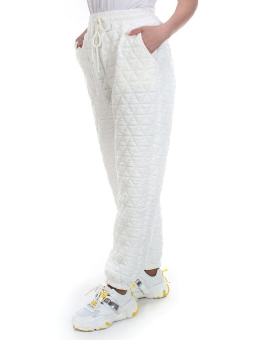 2780 WHITE Брюки спортивные зимние женские - Фабричный китай фото 3
