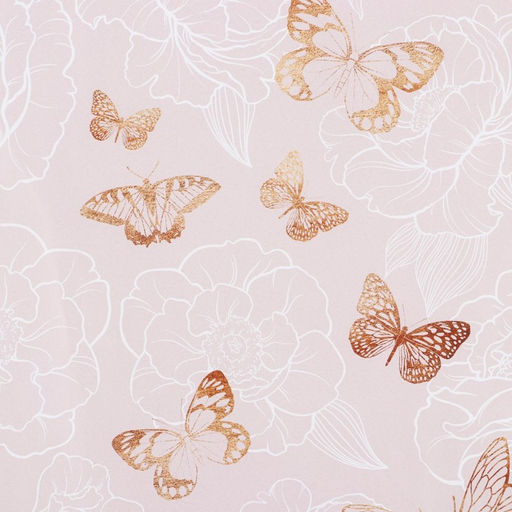 Цена за 10 шт. Бумага упаковочная глянцевая «Бабочки», 50 х 70 см
