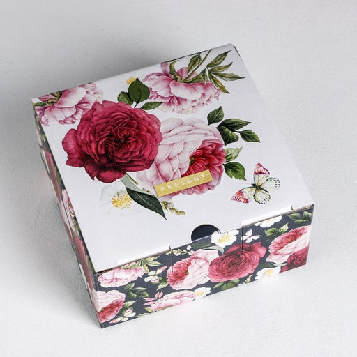 Цена за 2 шт. Коробка‒пенал, упаковка подарочная, «Present», 15×15×7 см