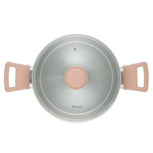 51868 WERNER Набор посуды ELETTO 6 предметов (ковш 1,7л, кастрюли 2,4л/3,6л, крышки), нерж.сталь