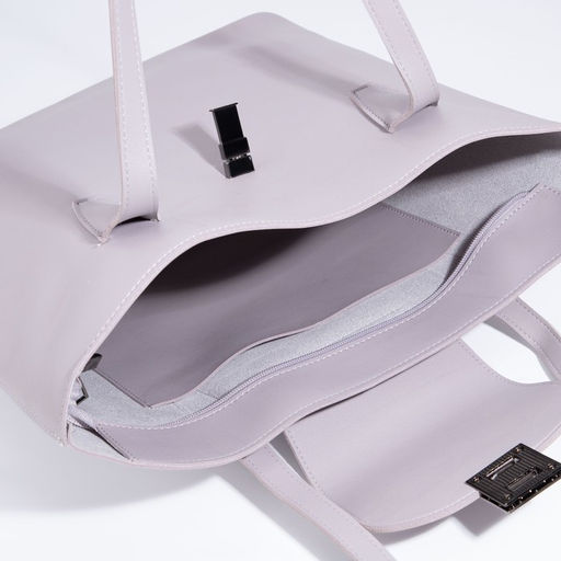 Сумка-тоут на молнии, цвет сиреневый - Simaland фото 5