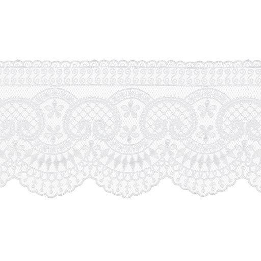 Кружево Gamma сетка 92 мм GKM-9201 в пакете 8.8 м 0.2 Турция TL001WH белый