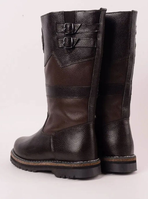 Монголки мужские высокие коричневые, подошва лепесток,