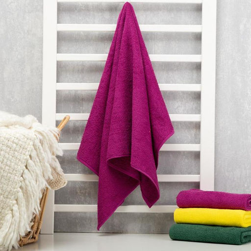 Полотенце махровое Экономь и Я 50х90 см, цв. сиреневый, 100% хлопок, 320 гр/м2  фото 2