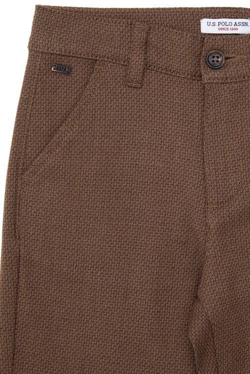 Брюки кокосового цвета для мальчиков из парусины Неожиданная скидка в корзине - U.s. polo assn фото 4