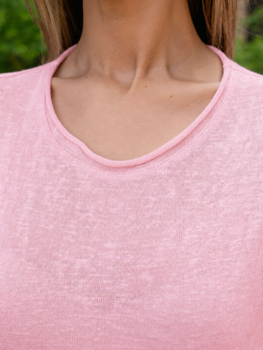 прозрачная Футболка паутинка ,розовая - Binita фото 11