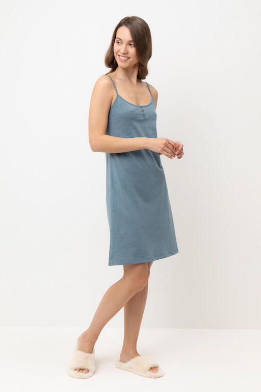 Е 10027/голубой мираж сорочка жен