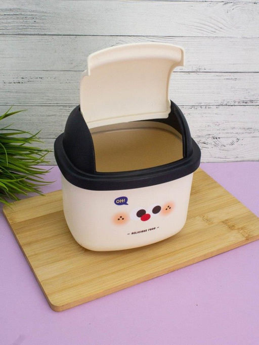 Мусорное ведро настольное Delicious food, white (17*16.5 см)