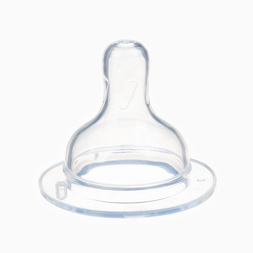 Цена за 2 шт. Соска на бутылочку Крошка Я Anti-colic, от 6 мес., широкое горло Ø50 мм, быстрый поток