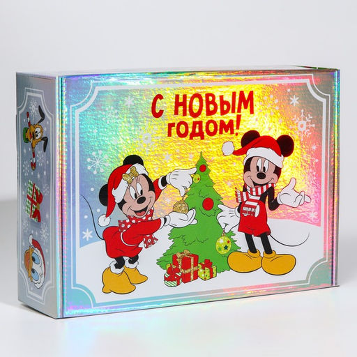 Подарочная коробка «Новый год» 31×22×9.5 см, Микки Маус