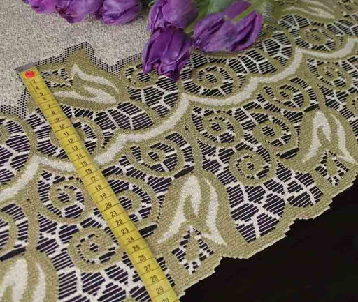 Скатерть арт. 202811/120/4, КОЛОКОЛЬЧИКИ, овальная, 120 см х 160 см, цвет ванильно-оливковый - Firanka фото 2