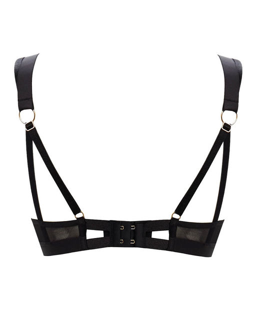 Черный бюстгальтер прозрачными чашками - Deseo фото 3