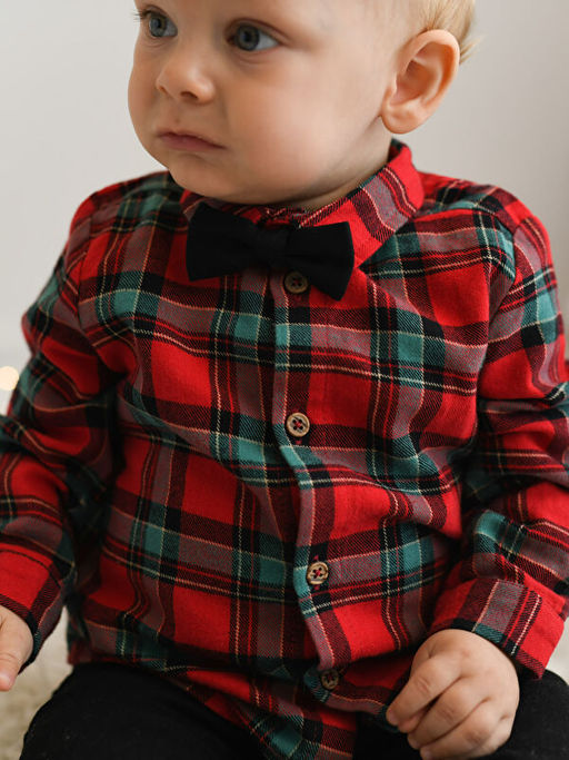 Ekose Desenli Erkek Bebek 3l? Tak?m - Waikiki фото 3