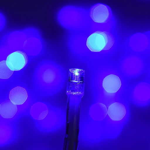 Электрогирлянда светодиодная Бахрома, 3*0,7м, 96 ламп, синий