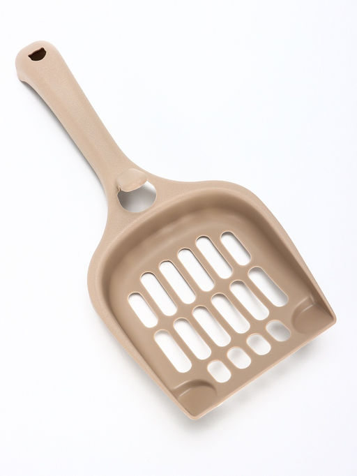 Цена за 5 шт. Совок для кошачьего туалета, 22.5×10×5 см, покрытие Soft-touch, пластик, цвет капучино