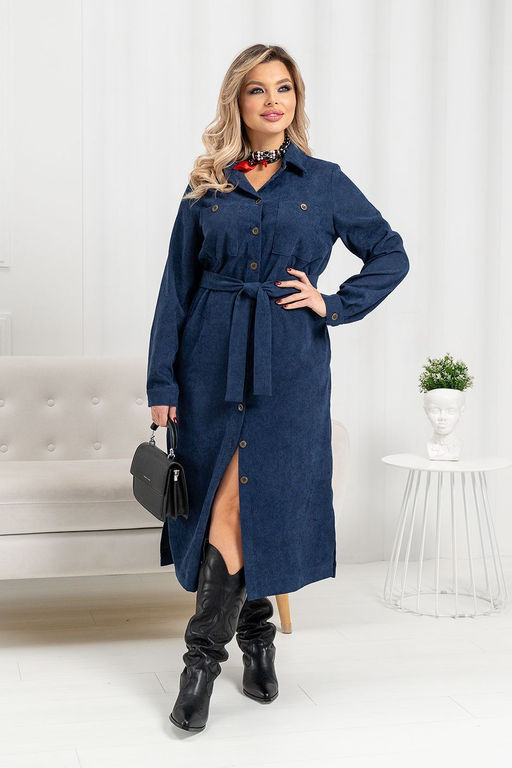 Платье А-2801 синий пион - Angelika фото 2