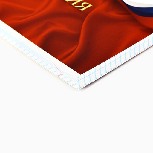 Цена за 2 шт. Тетрадь в клетку, 96 л., А5, на скрепке, блок №1 «Россия»