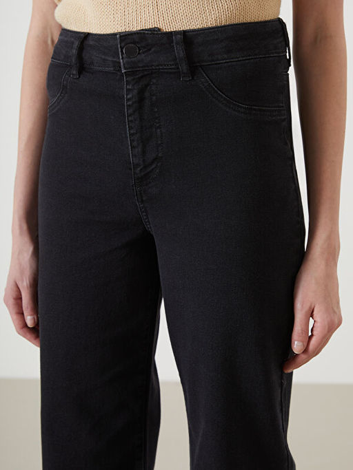 Wideleg Kad?n Jean Pantolon