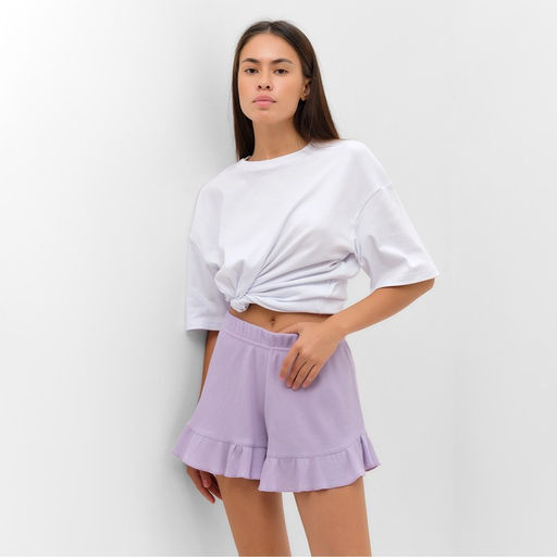 Шорты женские KAFTAN Basic line, размер 44, сиреневые