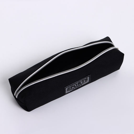 Косметичка-пенал на молнии Sports happy, чёрная - Simaland фото 3