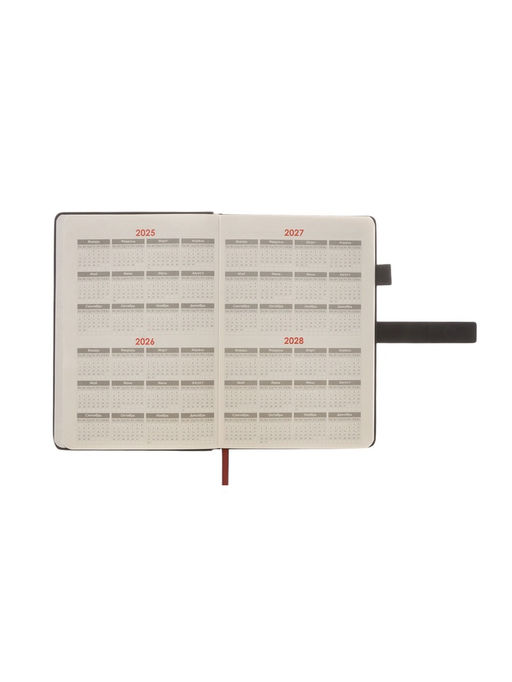 Ежедневник недатированный А5, с хлястиком, 80 листов, в линейку, пвх, черный - Simaland фото 4