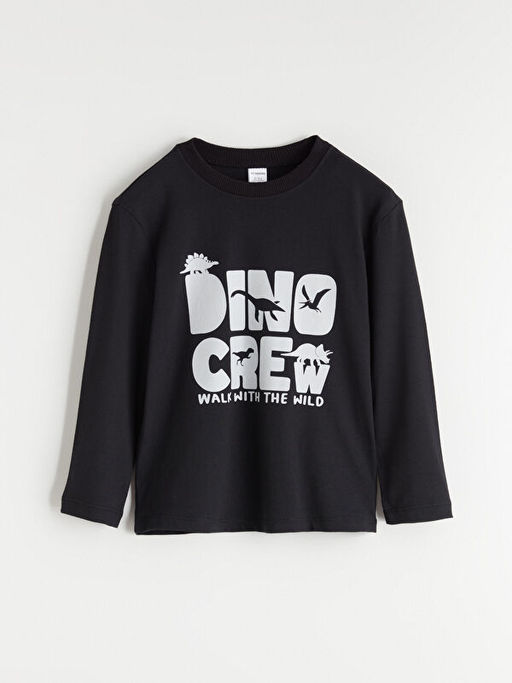 Dinozor Bask?l? Erkek ?ocuk Ti??rt