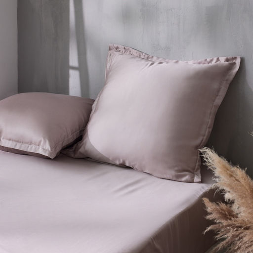Наволочка SL Home Tencel, 70×70+3 см, пудра, тенсель, эвкалиптовое волокно 100%