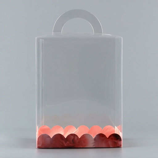 Цена за 5 шт. Коробка кондитерская, сундук, упаковка, Нежные цветы, 14?14?18 см