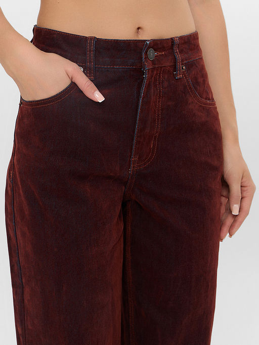 Джинсы женские коричневые - Mark formelle фото 6