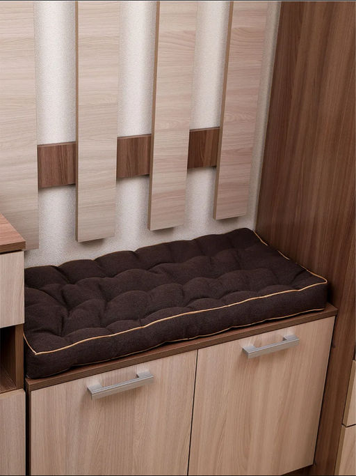 Подушка в прихожую на банкетку и скамейку PPR 80х40, Рогожка "Iris" премиум класса, Bio-Line