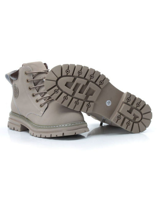 01-P8305-3 GRAY/BEIGE Ботинки демисезонные женские (натуральная кожа) - Фабричный китай фото 15