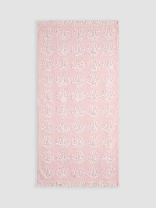 Пляжное полотенце с рисунком ракушки 70x150 см
