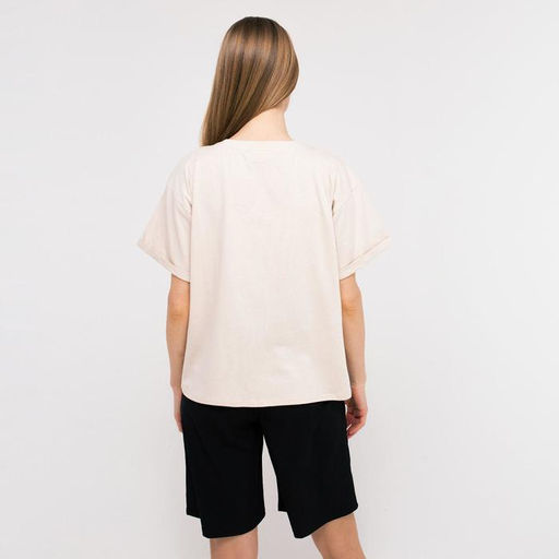 Футболка женская MINAKU REGULAR FIT, бежевая, размер 50