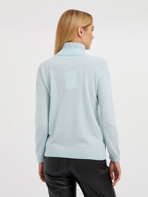 водолазка женская базовая из шерсти со спущенной линией плеча - Glenfield фото 4