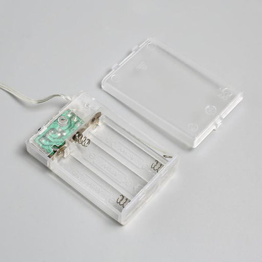 Гирлянда Конский хвост 10 нитей по 1 м, IP20, серебристая нить, 100 LED, 2 режима, батарейки AAх3 (нет в комплекте), свечение мульти - Luazon lighting фото 6