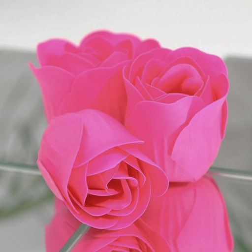 Цена за 2 шт. Мыльные розочки, фуксия, набор 3 шт. - Simaland фото 4