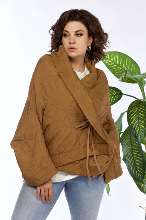Куртка Anastasia 1147 коньячный фото 5
